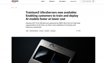 亚马逊新款AI芯片上市！下一代芯片将与英伟达生态“合体”