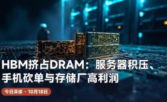 HBM挤占DRAM：服务器积压、手机砍单与存储厂高利润